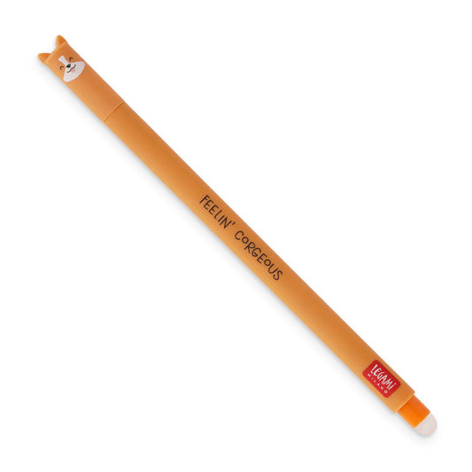 Animal Head Erasable Pen - Corgi