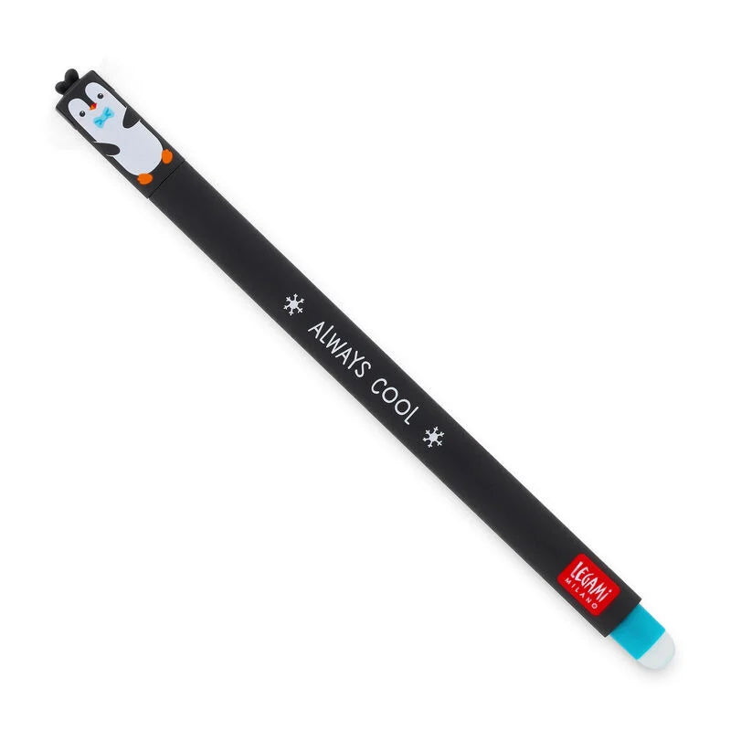 Animal Head Erasable Pen - Penguin