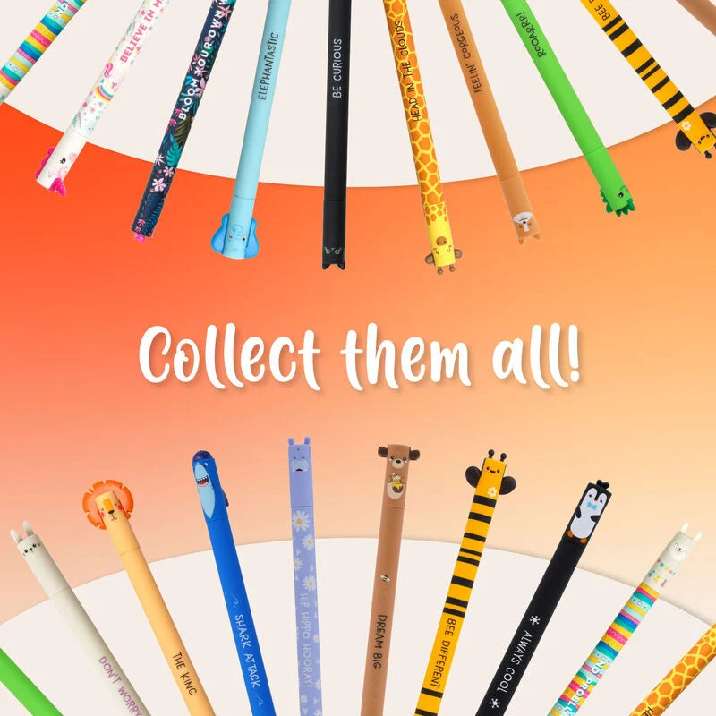 Animal Head Erasable Pen - Penguin