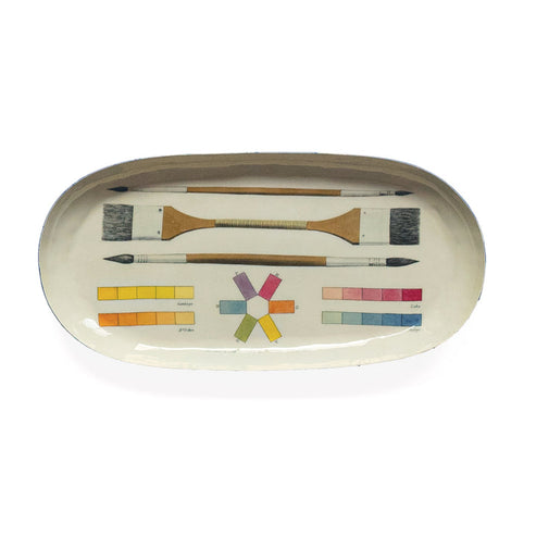 Oval Enamel Tray The Art of Colouring