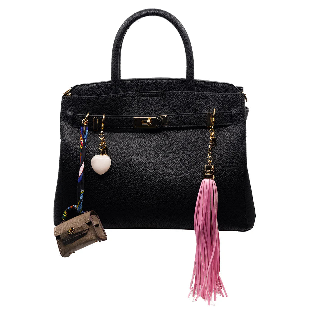 Faux Leather Tassel Charm