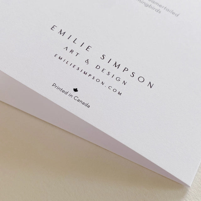Four Calling Birds Card
