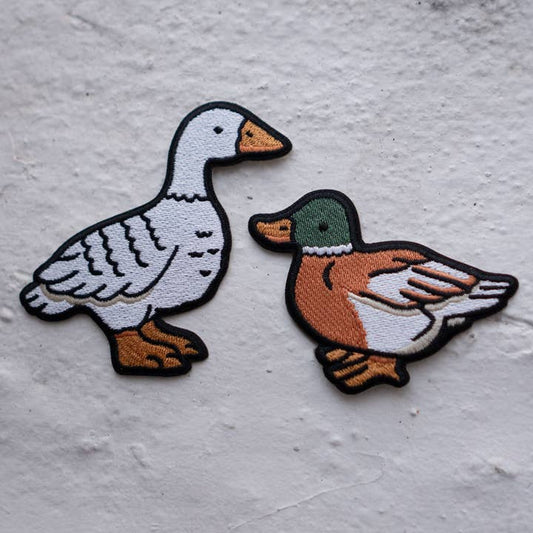 #13 Fowl Embroidered Sticker Patches