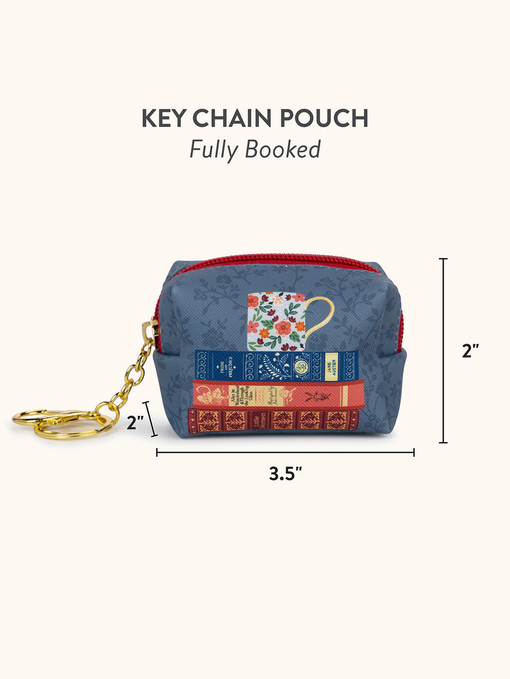 Fully Booked Keychain Pouch