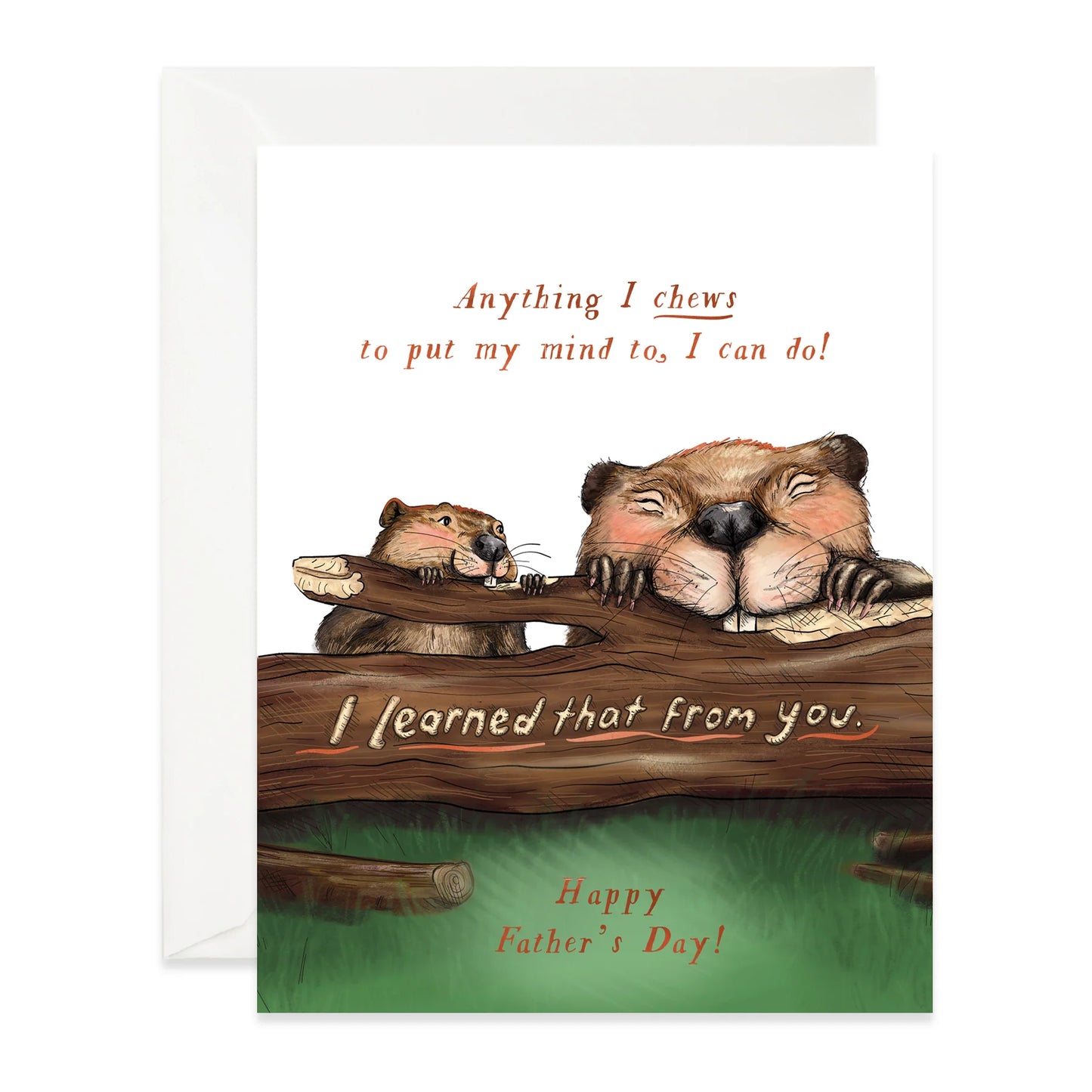 Father's Day Beaver Card