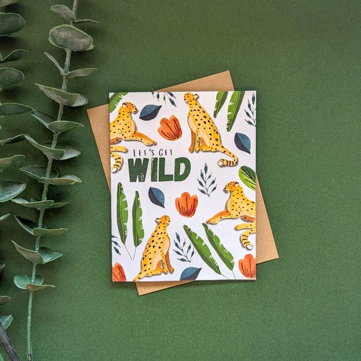 Get Wild Cheetah Greeting Card