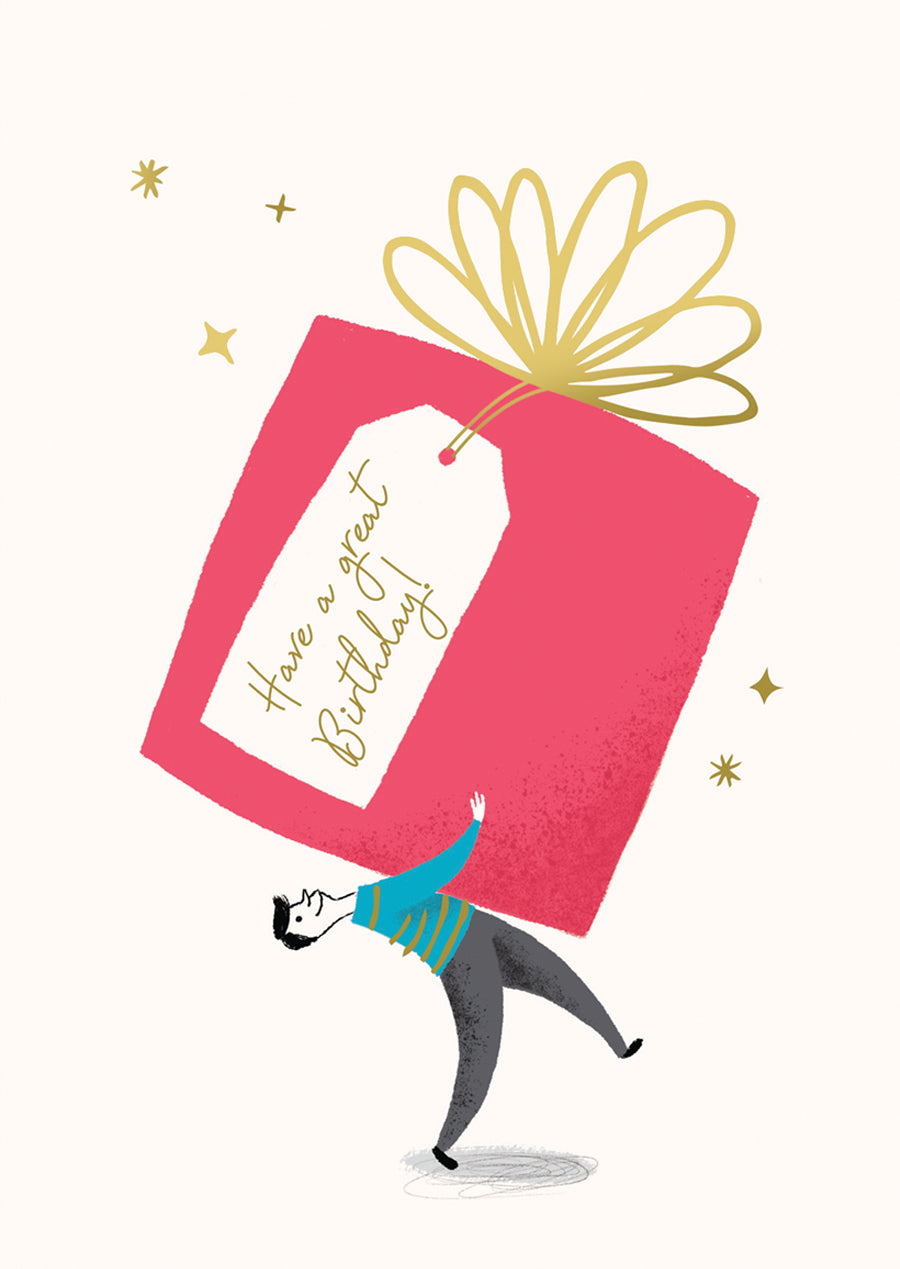 Happy Birthday Large Present Card