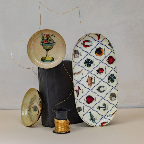 Round Enamel Tray Eye
