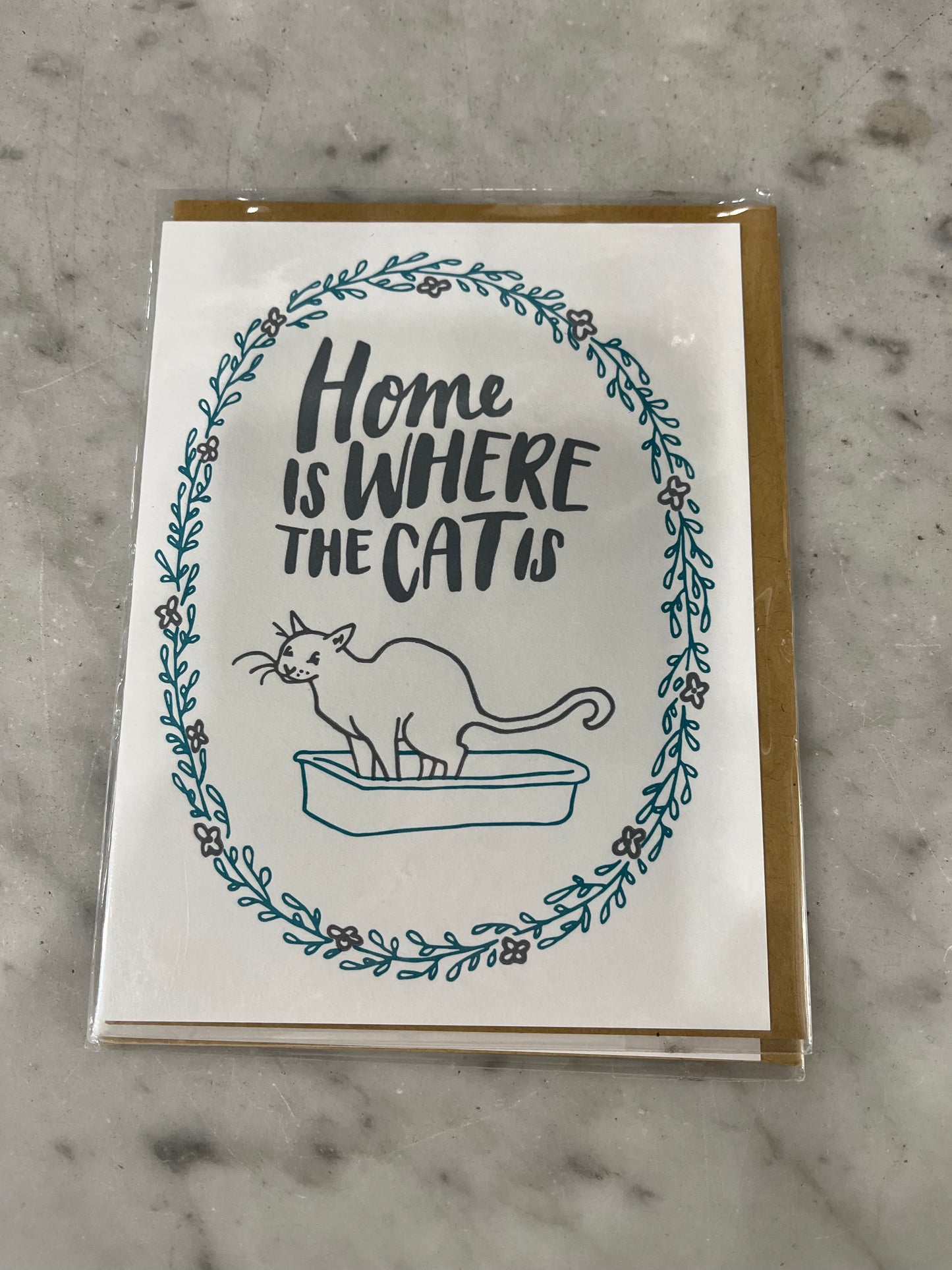 Home is Where The Cat is Card
