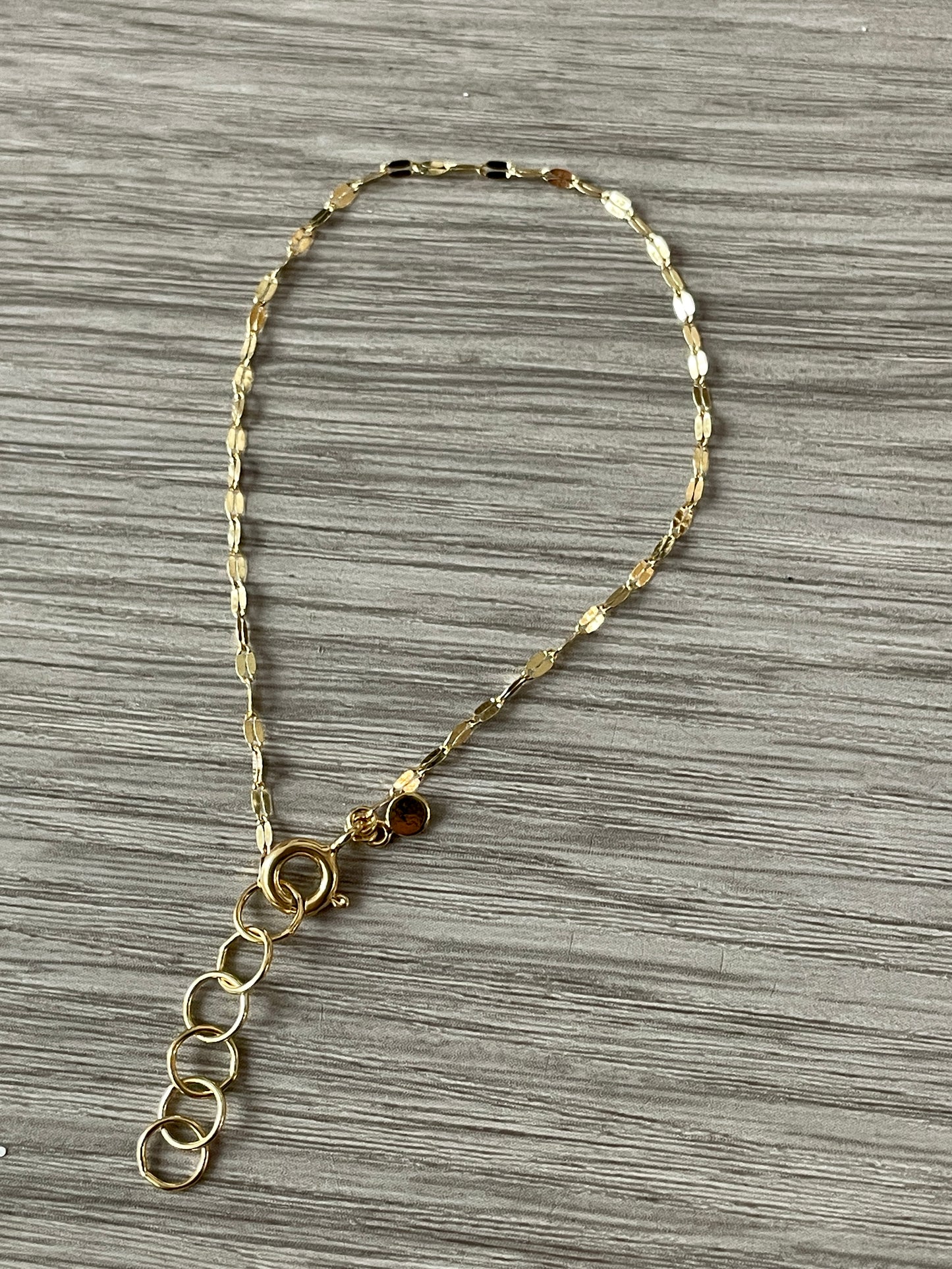 Mirror Chain 14K Gold Vermeil Bracelet