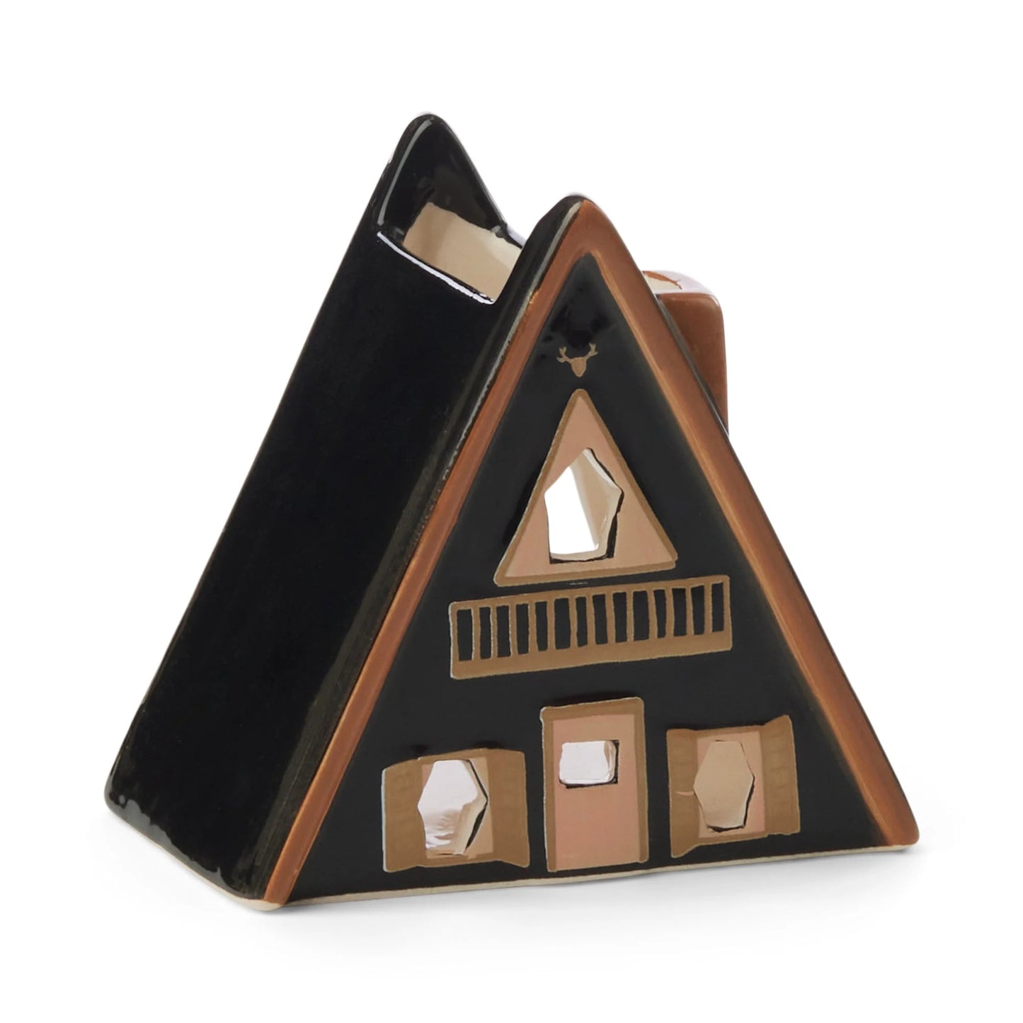 No. 01 Nordic Cabin Ceramic Incense + Tea Light Holder