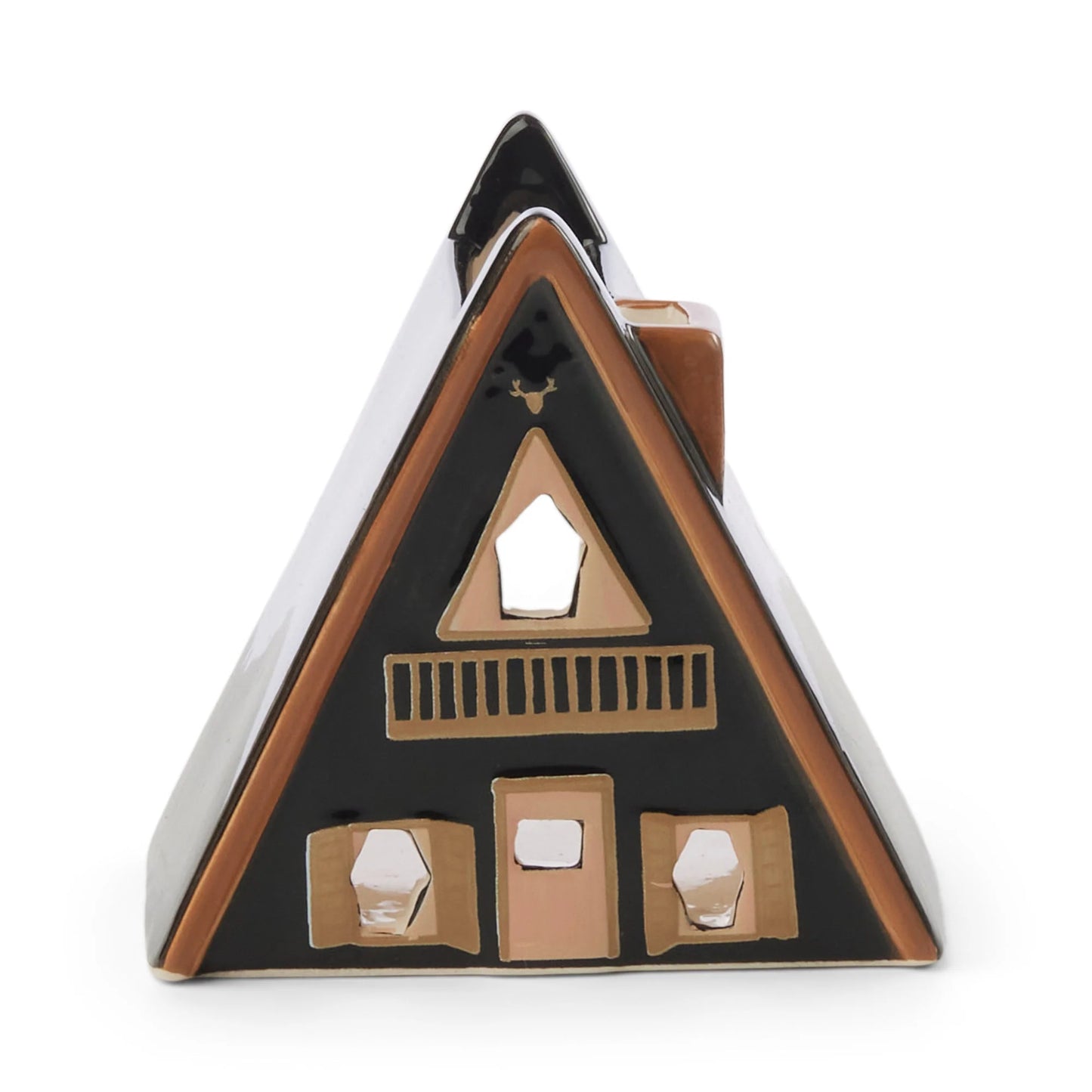 No. 01 Nordic Cabin Ceramic Incense + Tea Light Holder