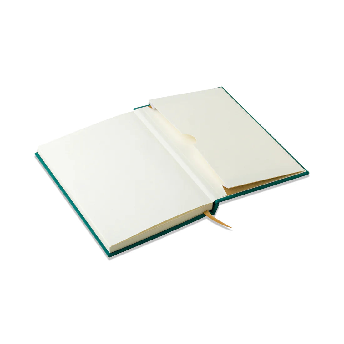 Hard Cover Suede Journal Linear Boxes Green