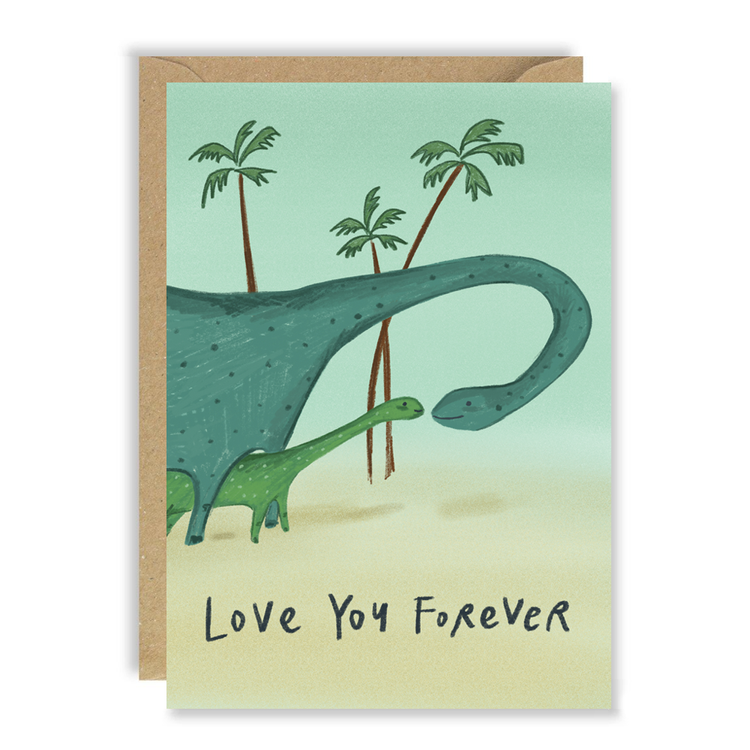 Love You Forever Dinasour Father's Day Card