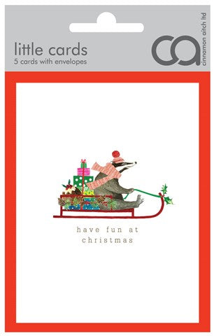 Badger Pack of 5 Cello Cards