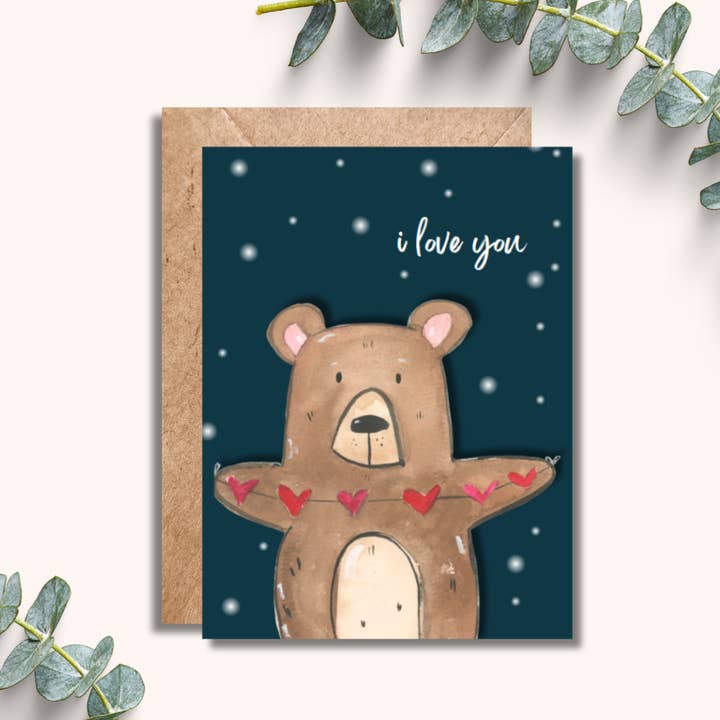 Love You Bear Greeting Card