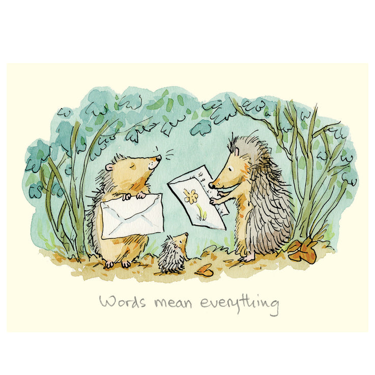 Words Mean Everything Card