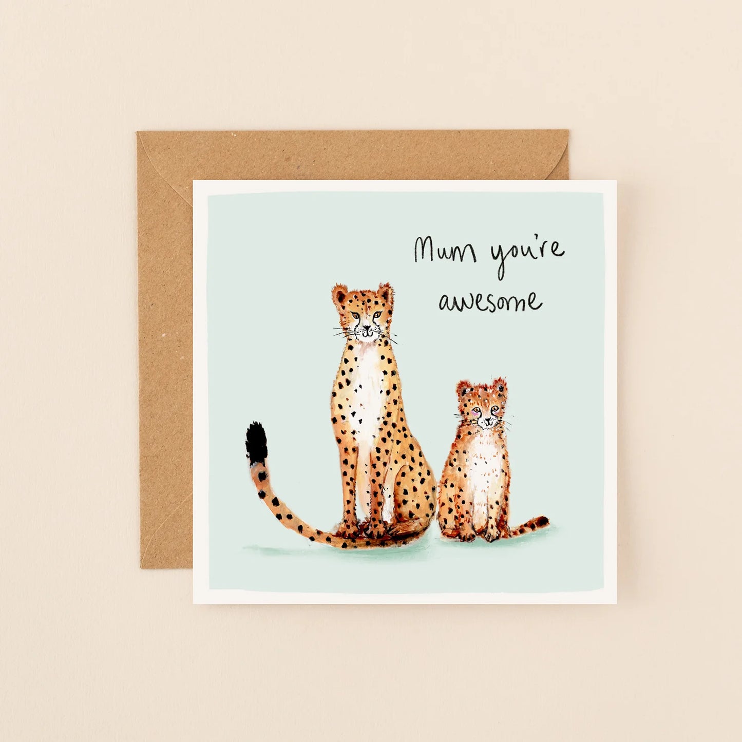 Awesome Mom Cheetahs Card