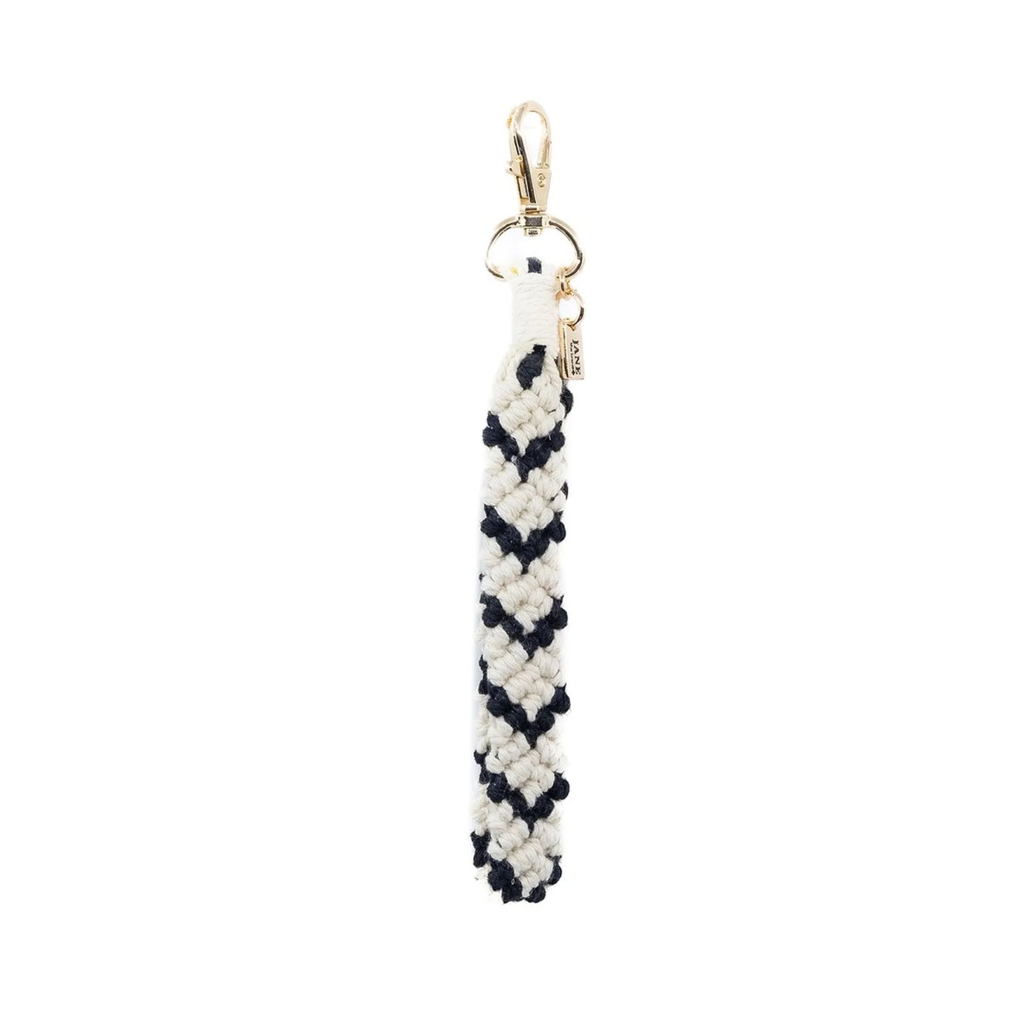 Macrame Charm Black + White