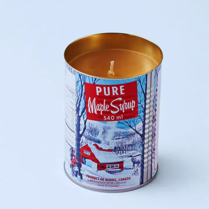 Maple Syrup Cottonwick Large Tin Candle