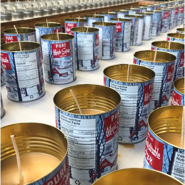 Maple Syrup Cottonwick Large Tin Candle