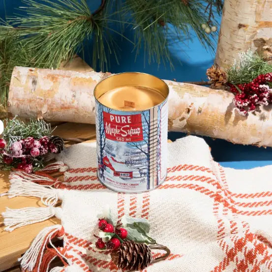 Maple Syrup Woodwick Large Tin Candle