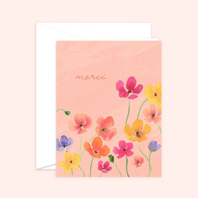 Merci French Thank You card