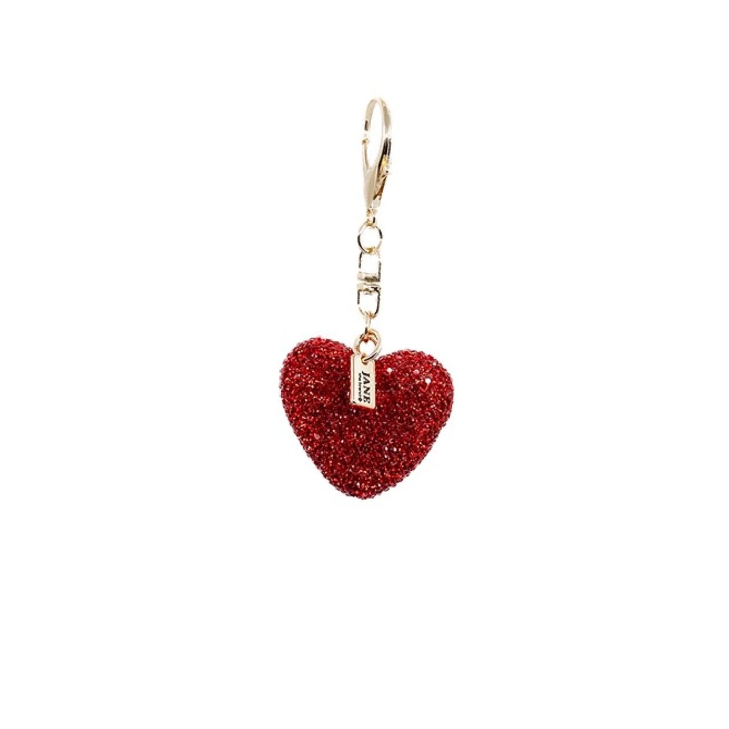 Metal Sparkle Heart Charm