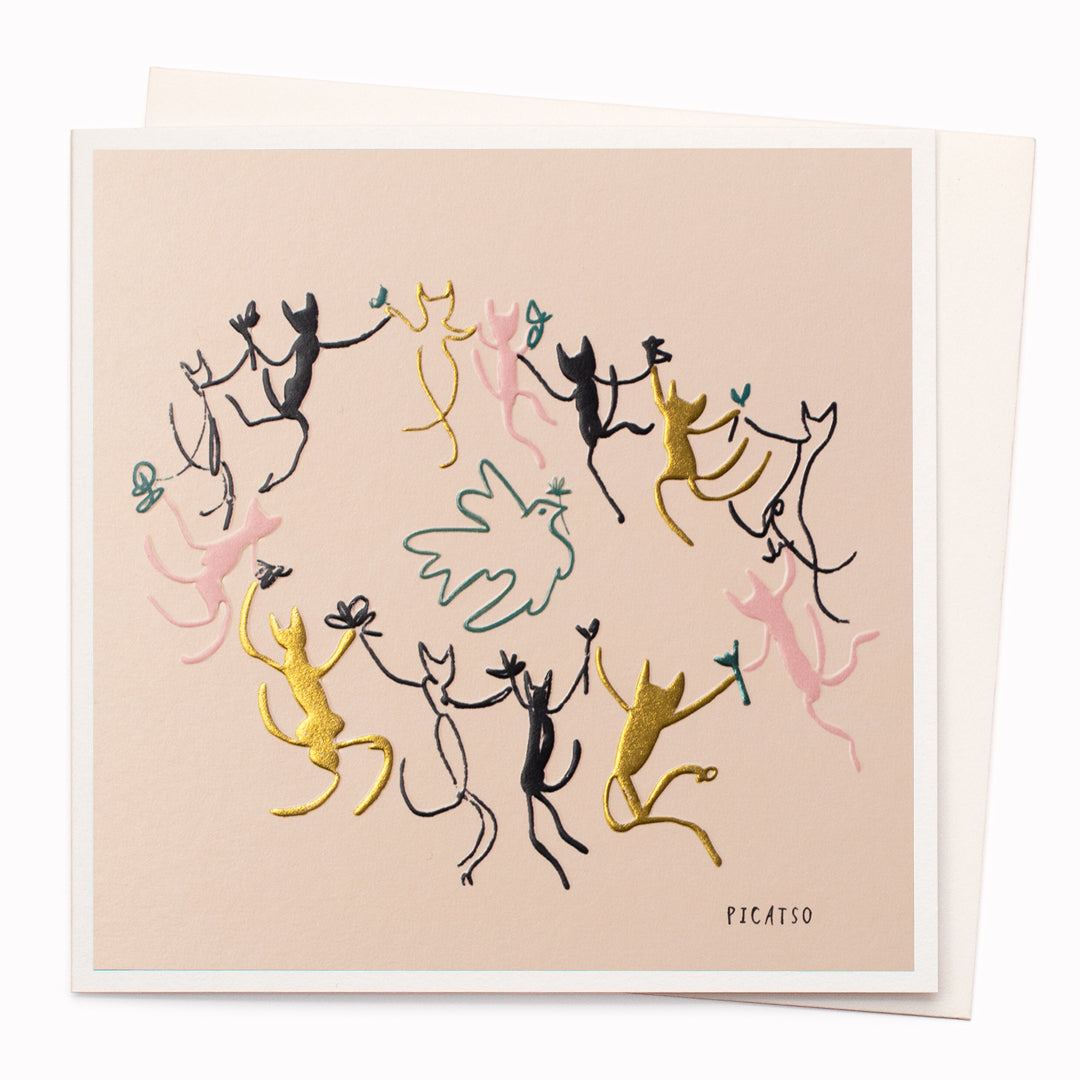 Picatso Dance Art Pun Greeting Card