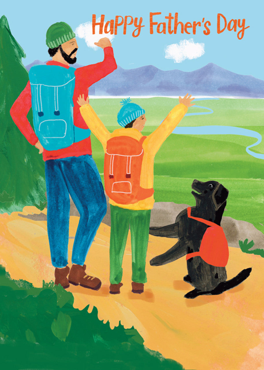 Hiking Dad Father's Day Card