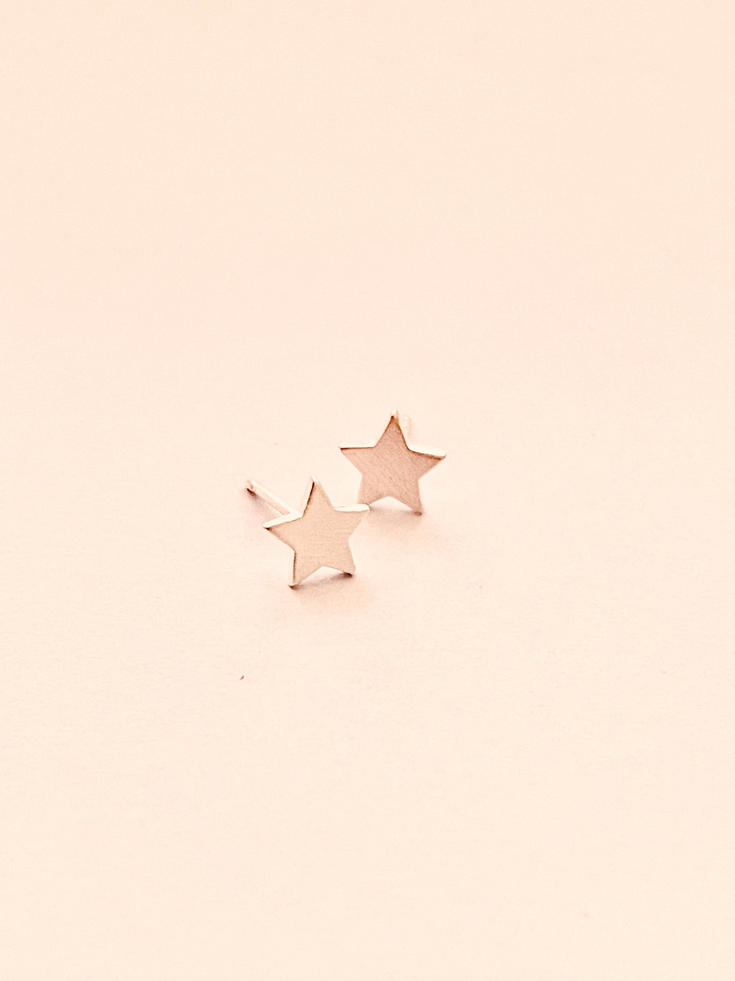 New Tiny Star Stud Brushed Sterling Silver