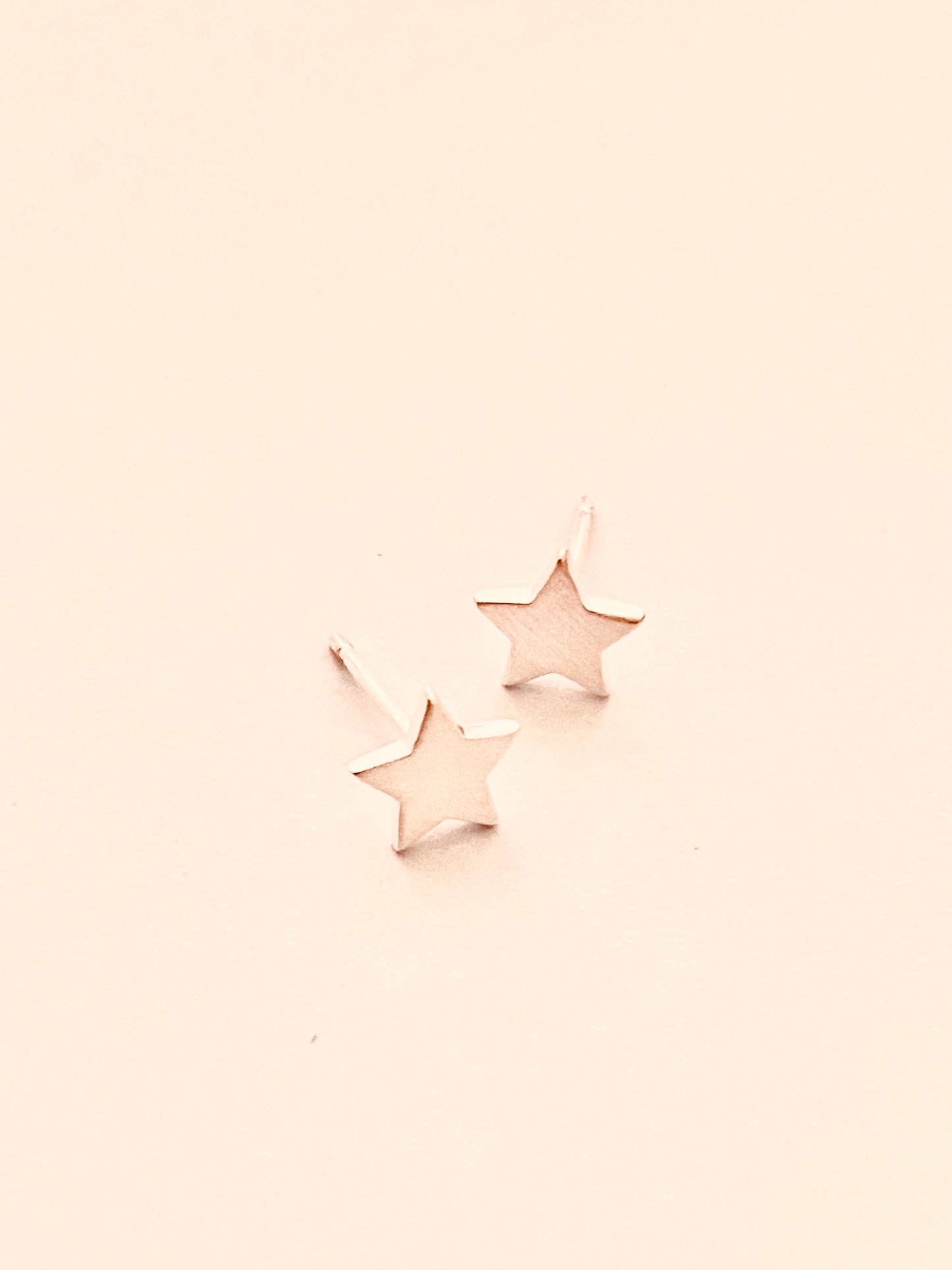 New Tiny Star Stud Brushed Sterling Silver