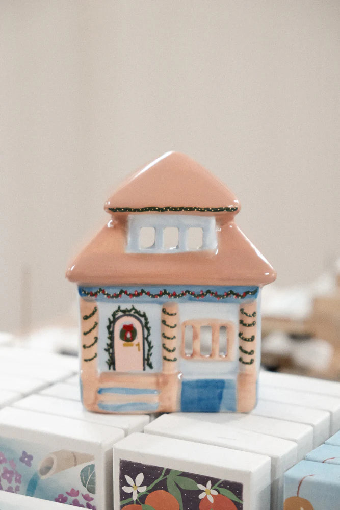 No. 06 East Side House Ceramic Incense + Tea Light Holder