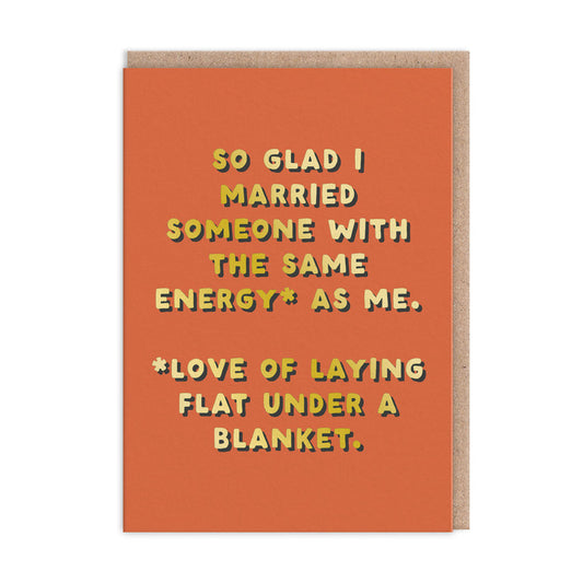 Husband - Same Energy Greeting Card