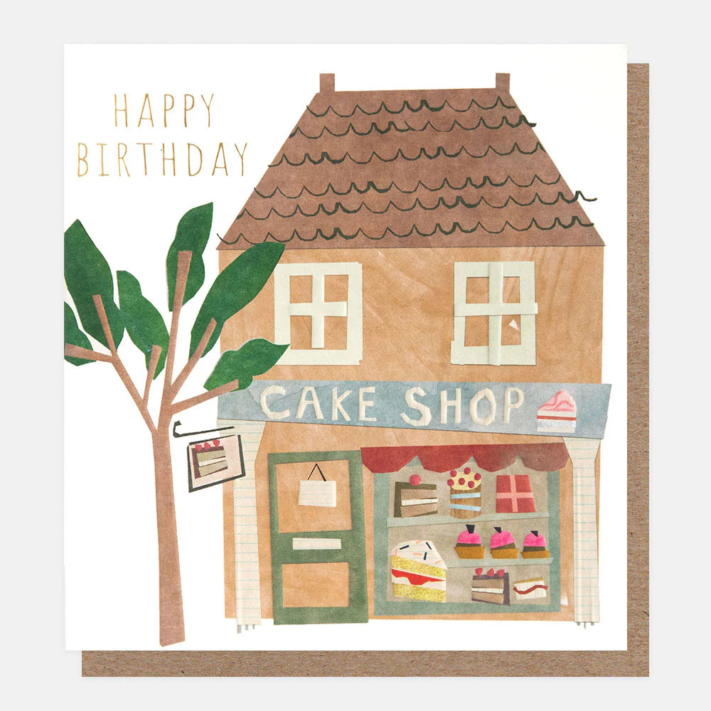 Happy Birthday Cake Shop Card