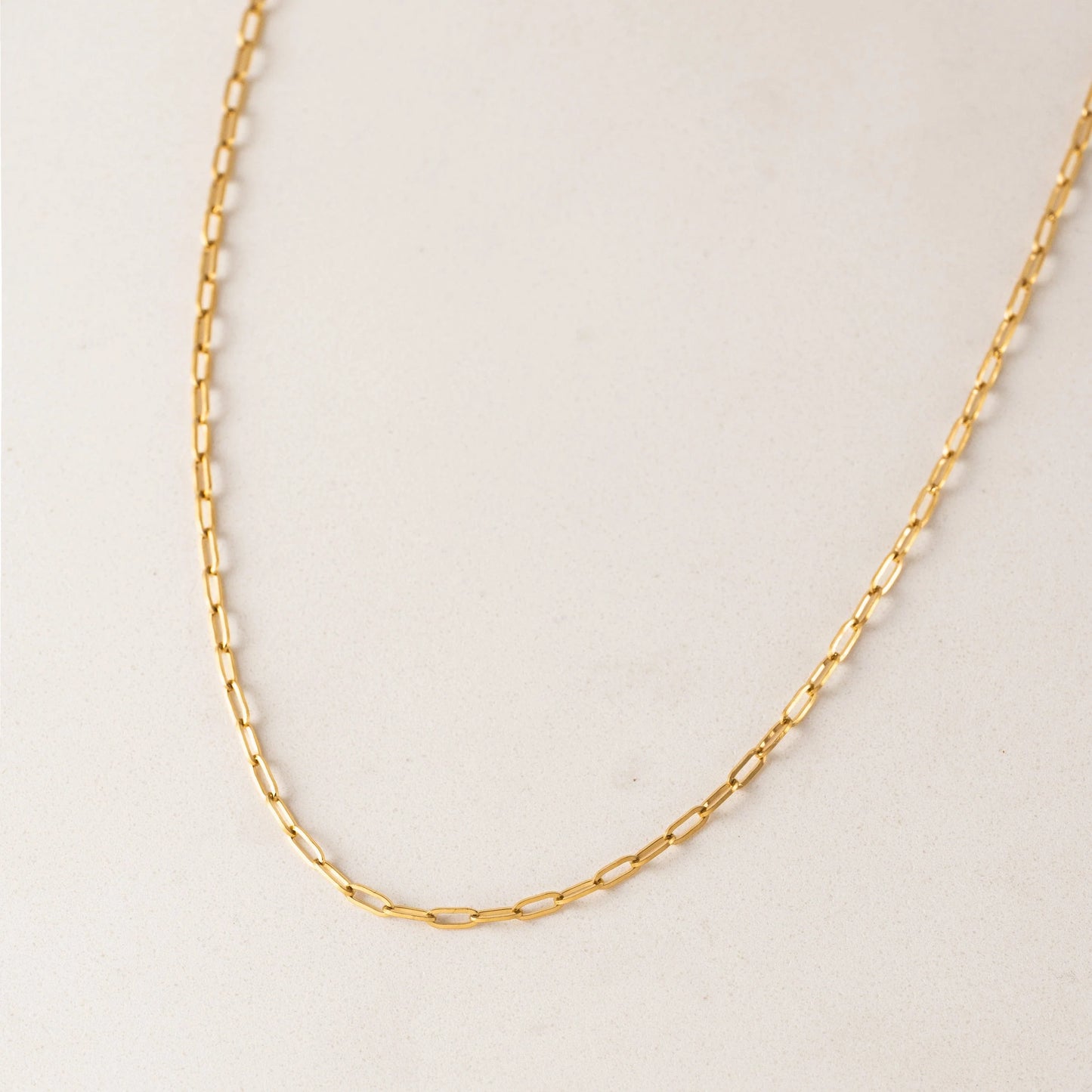Paperclip Necklace Silver