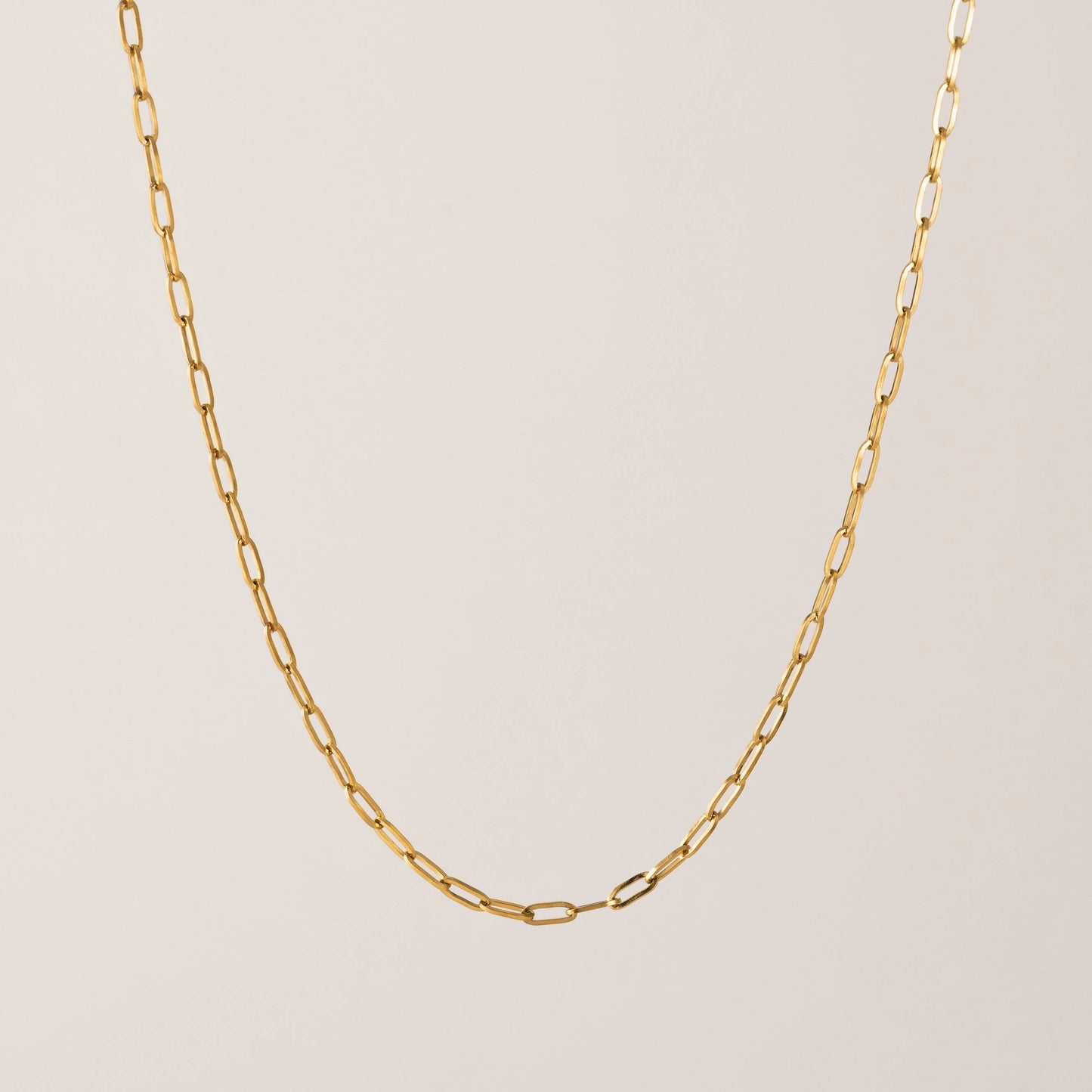 Paperclip Necklace Silver