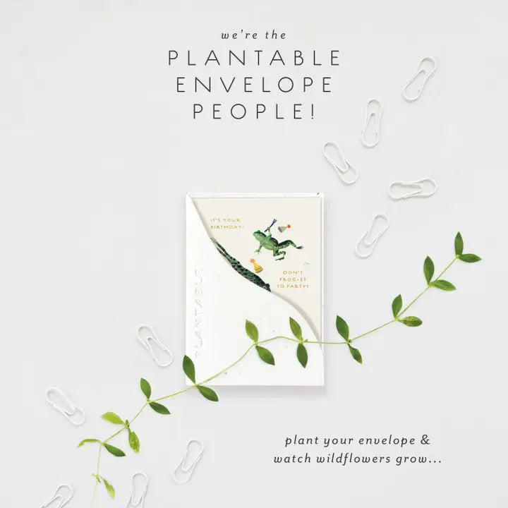 Party Frogs Sprout Mini Greeting Card