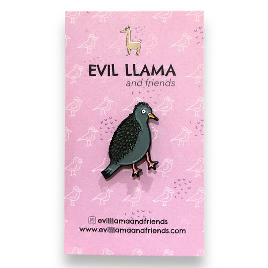 @10 Perturbed Pigeon Enamel Pin