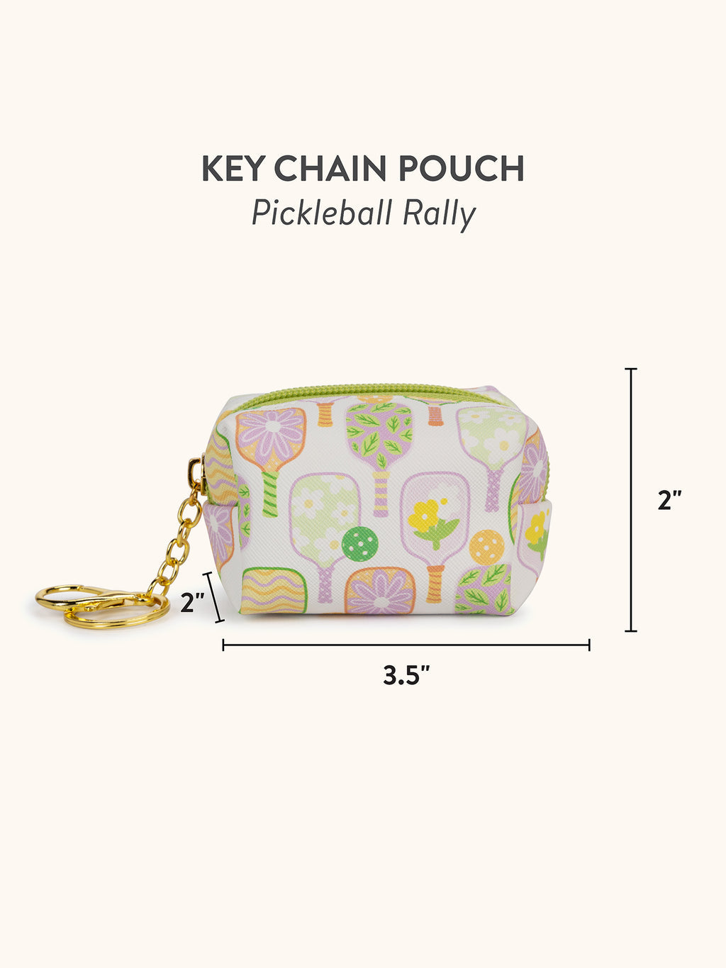 Pickleball Rally Keychain Pouch