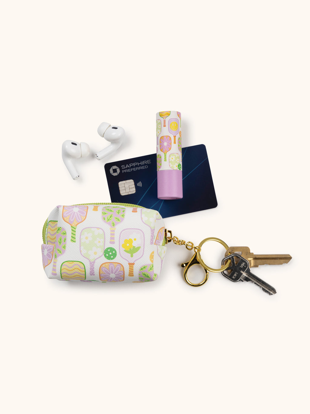 Pickleball Rally Keychain Pouch