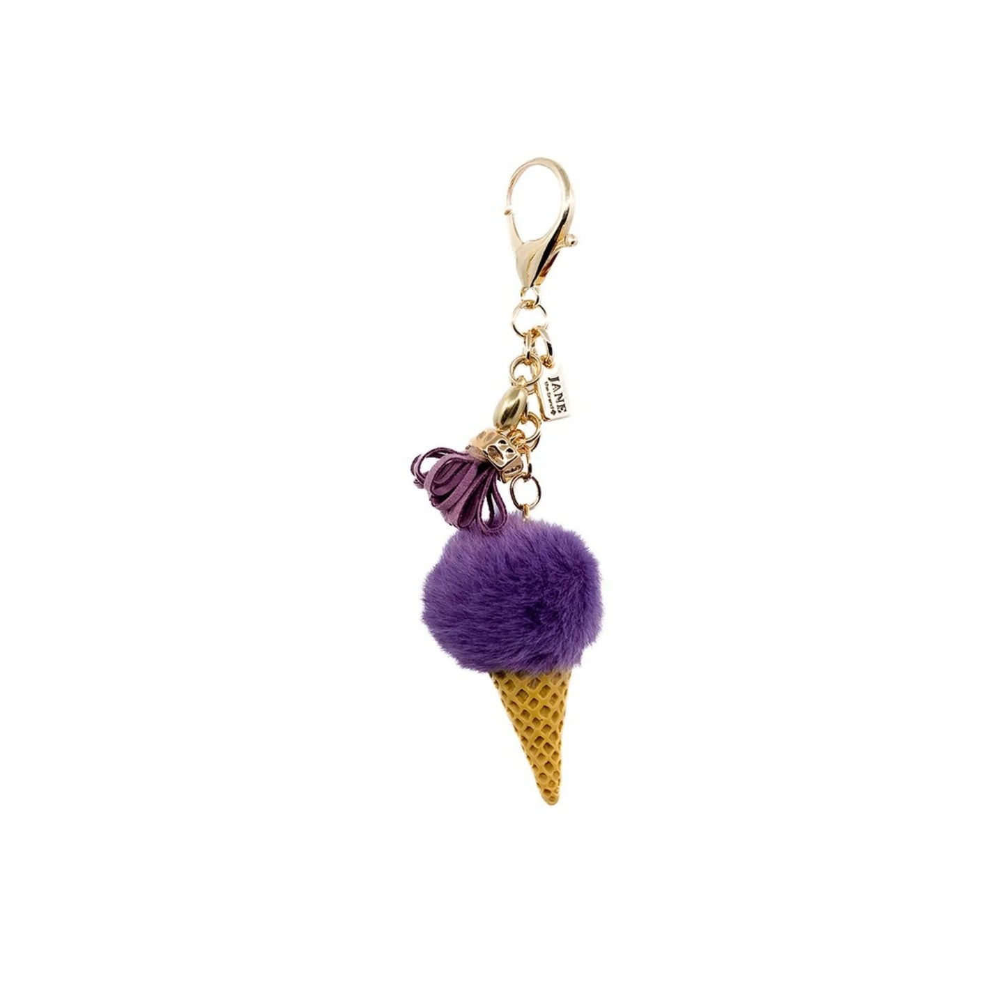 Plush Ice Cream Charm Light Purple