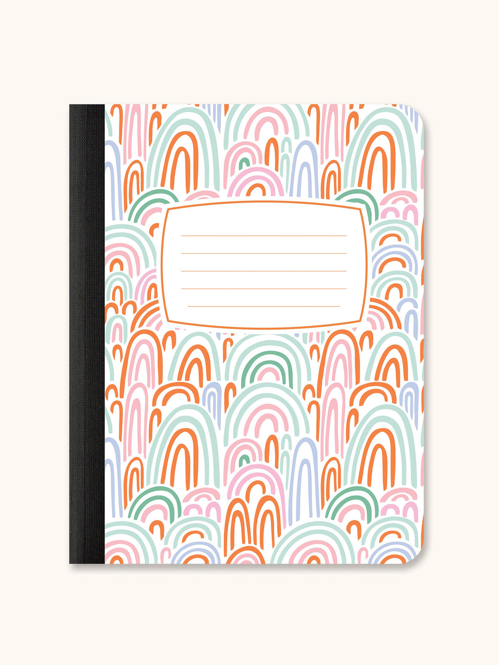 Rainbow Abstract Composition Book Duo
