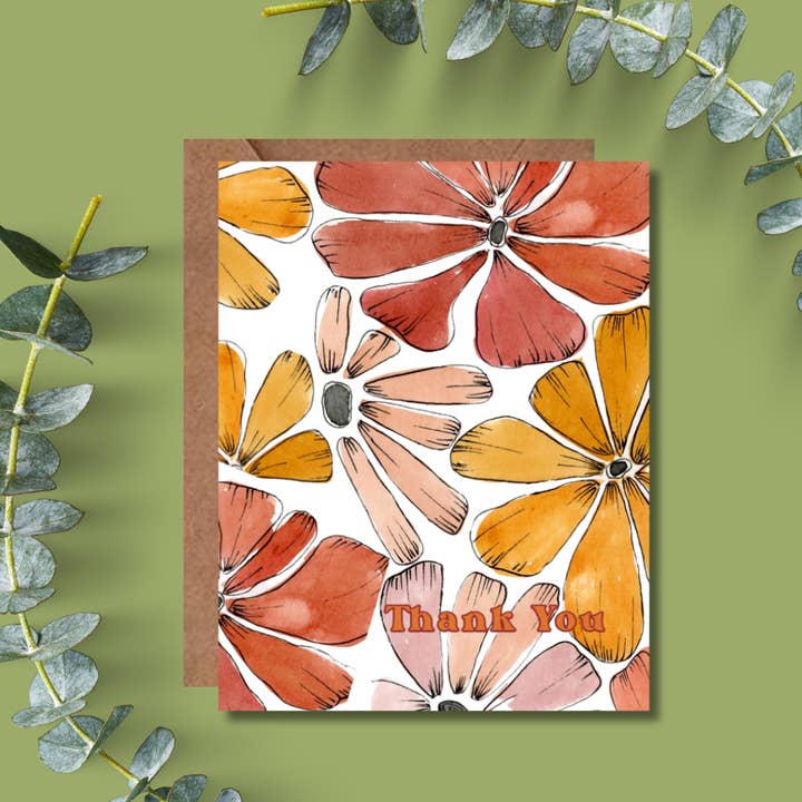 Retro Thank You Card