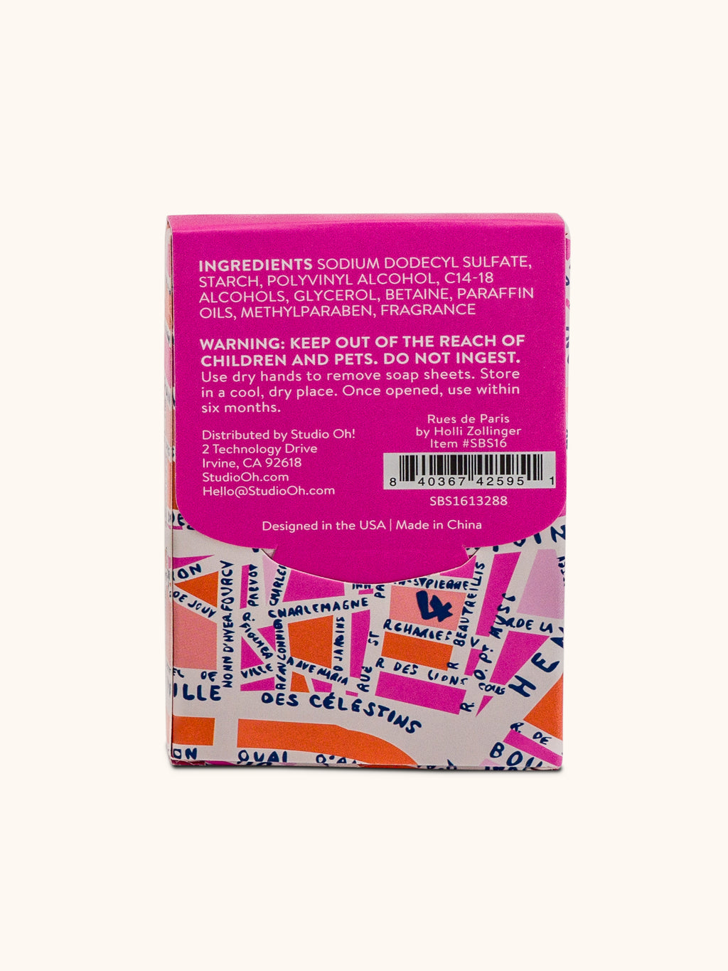 Rues De Paris Single-Use Soap Sheet