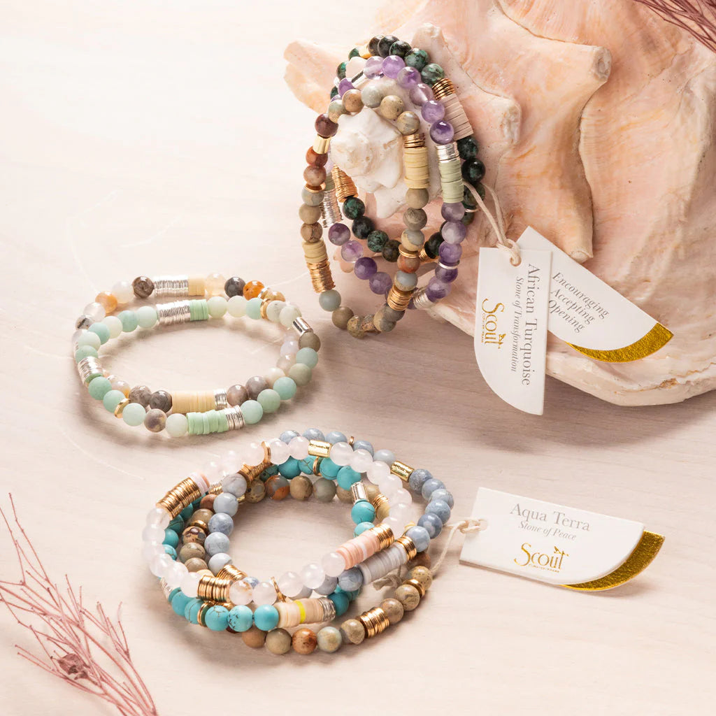 Intermix Stone Stacking Bracelet Amazonite