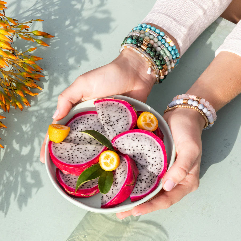 Intermix Stone Stacking Bracelet Rose Quartz