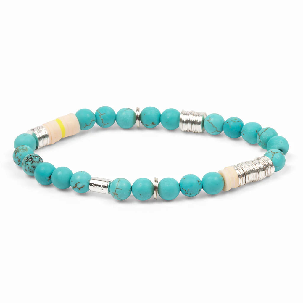 Intermix Stone Stacking Bracelet Turquoise