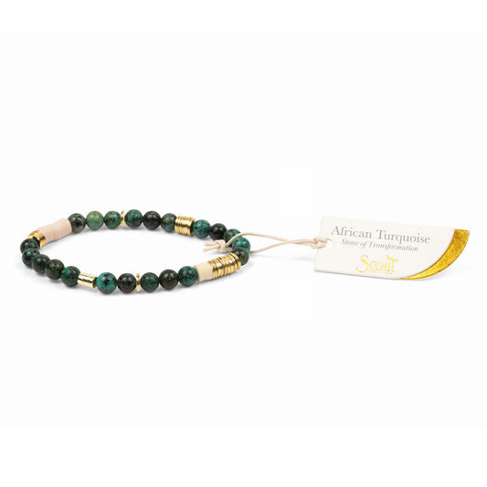 Intermix Stone Stacking Bracelet African Turquoi