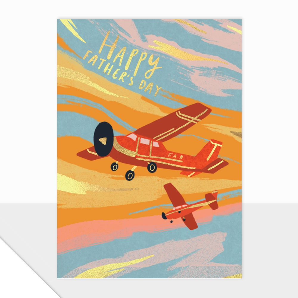 Happy Father's Day Aeroplane Card